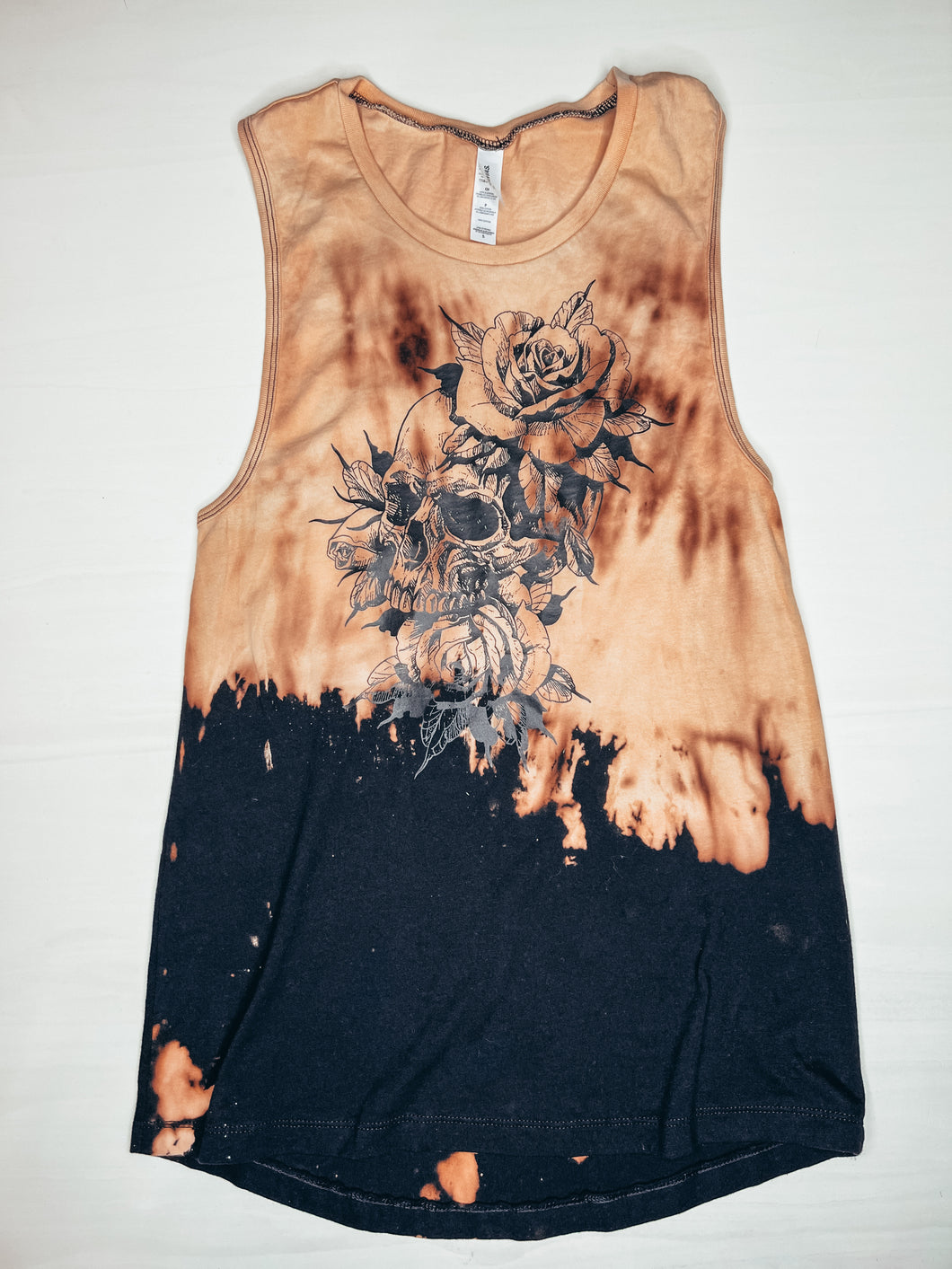 SKULLIE FLAME MUSCLE TANK